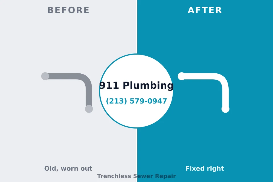 Before and after: plumbing company Decatur, AR